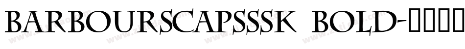BarbourSCapsSSK Bold字体转换